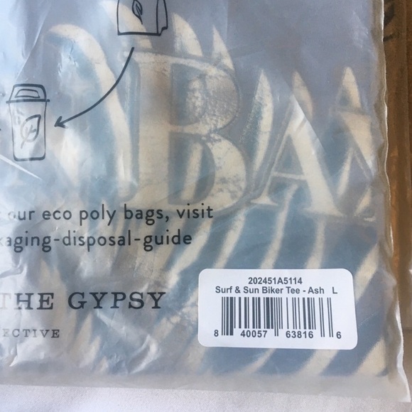 🌿 Surf & Sun Biker Tee ~ Ash - Picture 3 of 3